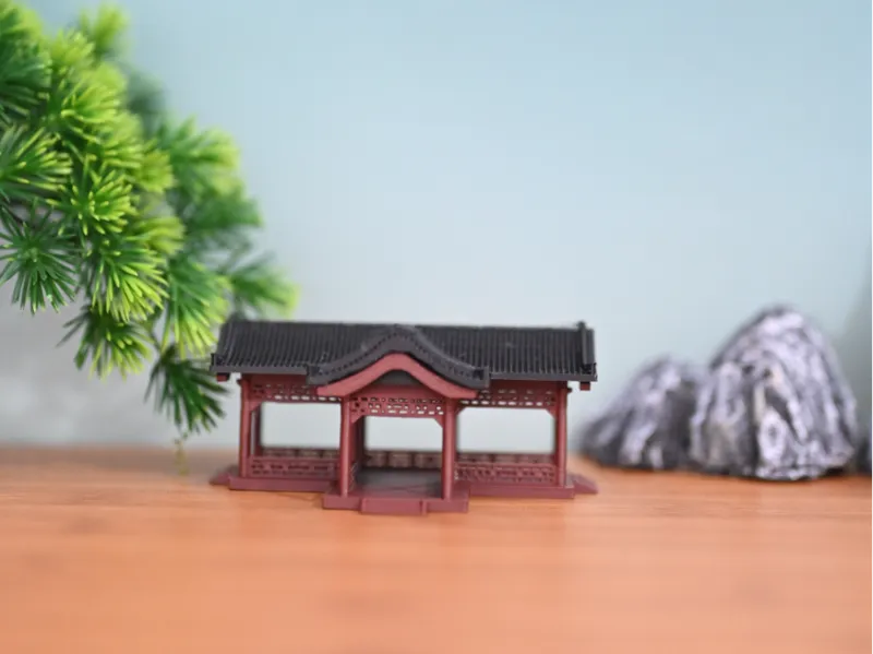 古建筑造景T型转角连廊