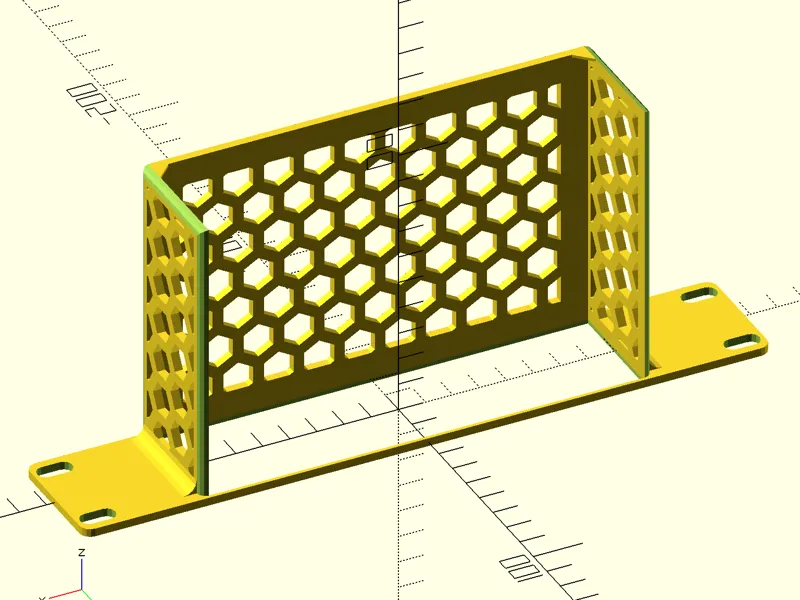 Parametric 10 inch rack shelf