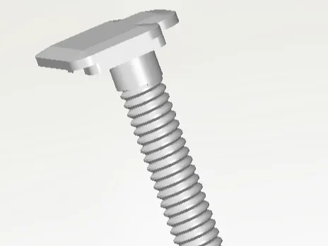Toilet seat fixing bolt