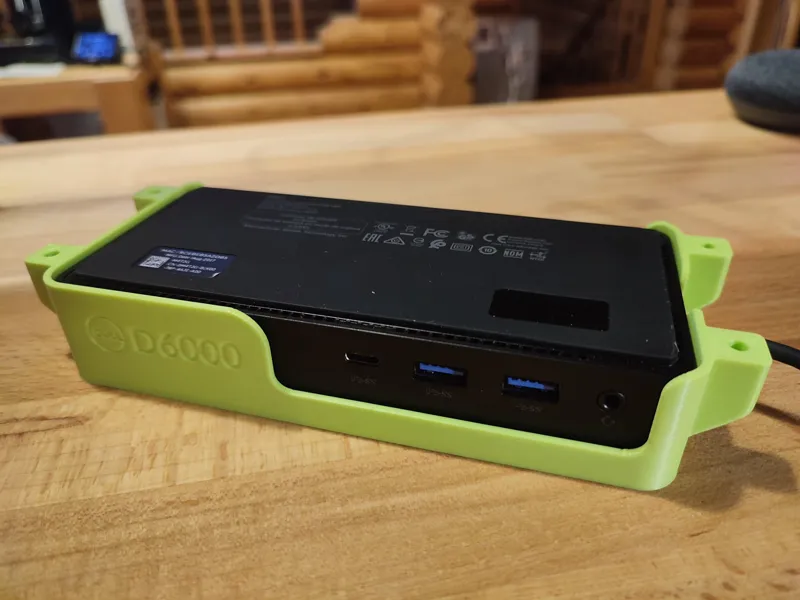 Underdesk mount for Dell D6000 USB-C station