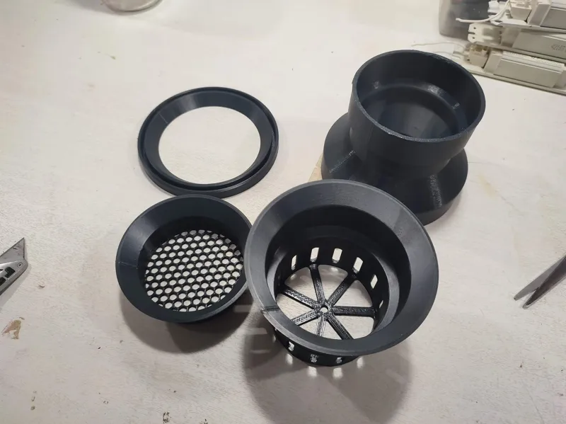 IBC Tank cap connector for rainwater collection
