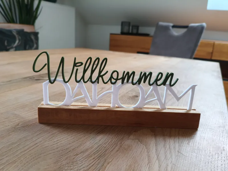 Dekoleiste "Willkommen Dahoam"