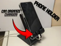 Support téléphone avec passe-câble — photo 1