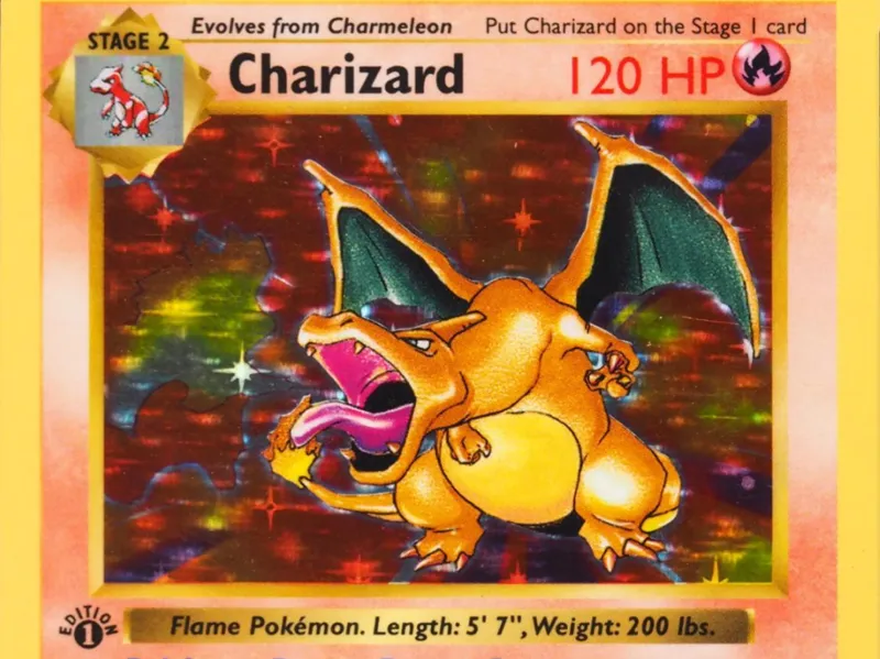 Charizard 1st Edition Lithophane