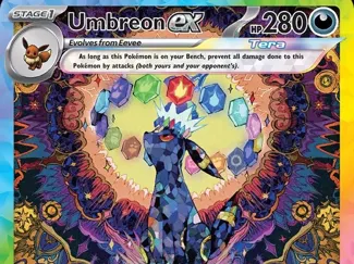Umbreon EX Lithophane 