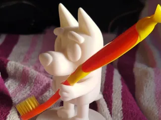 Support brosse à dents inspiration Bluey