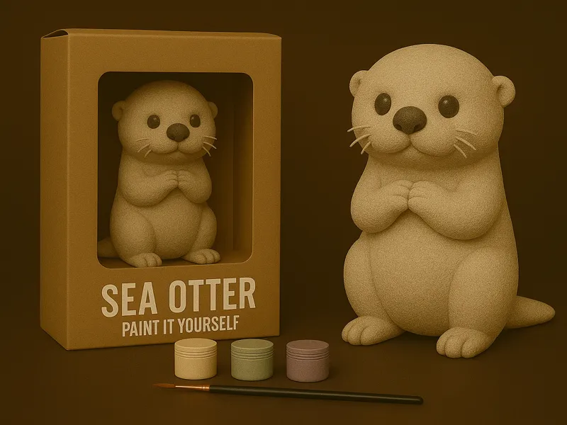 Sea Otter – Paint-It-Yourself
