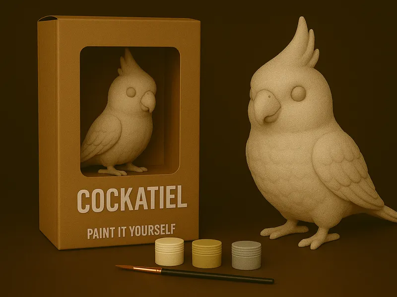 Cockatiel – Paint-It-Yourself