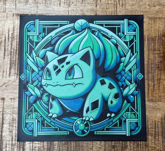 Art Deco - Bulbasaur (Pokemon) by 3Deekes MakerWorld: Download Free 3D ...