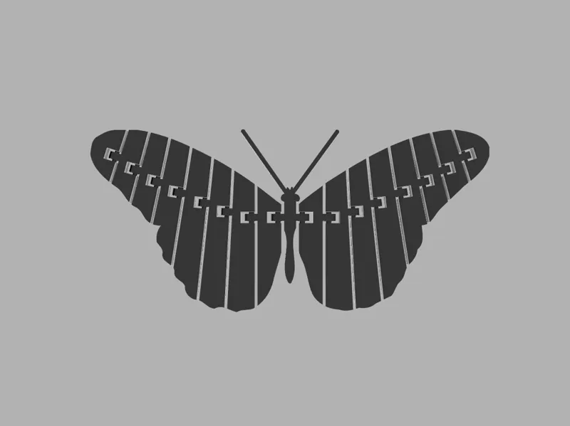 Articulated Butterfly
