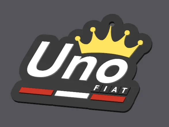 Fiat Uno Keychain