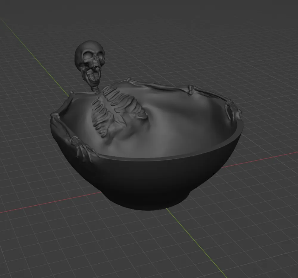 Halloween Skeleton Candy Bowl by Michael Wycoff MakerWorld: Download ...