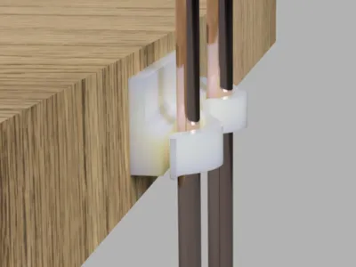 Spring-Clip Dual Cable Holder – No Supports Needed