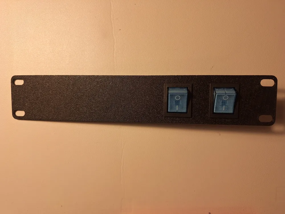 10 inch power switch panel for server rack Remixed by stefan MakerWorld ...