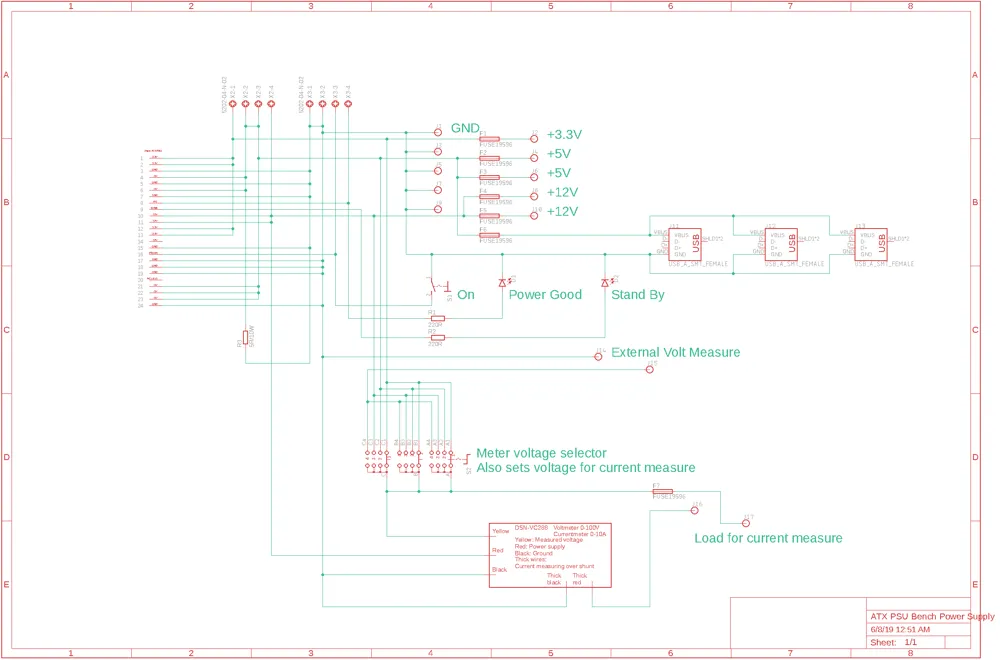 ATX PSU Bench Power Supply, schematics, customiz by jonsag MakerWorld ...