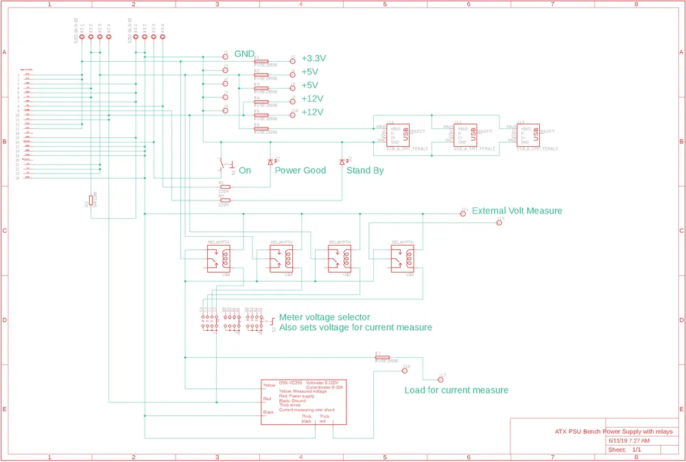 ATX PSU Bench Power Supply, schematics, customiz by jonsag MakerWorld ...