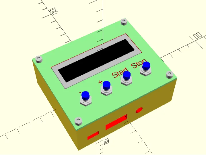 RaspberryPi Casing, LCD, buttons w text, customiz