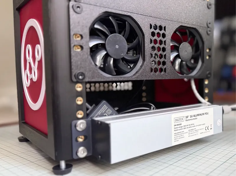 Mini Rack accessory - 80mm 5V USB Fan plate (two)