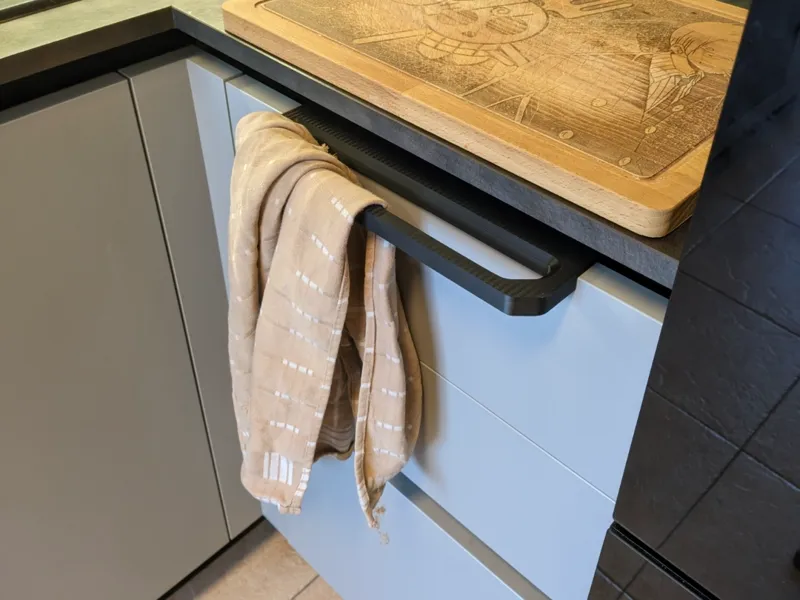 kitchen door dish towel holder for 23 mm panel