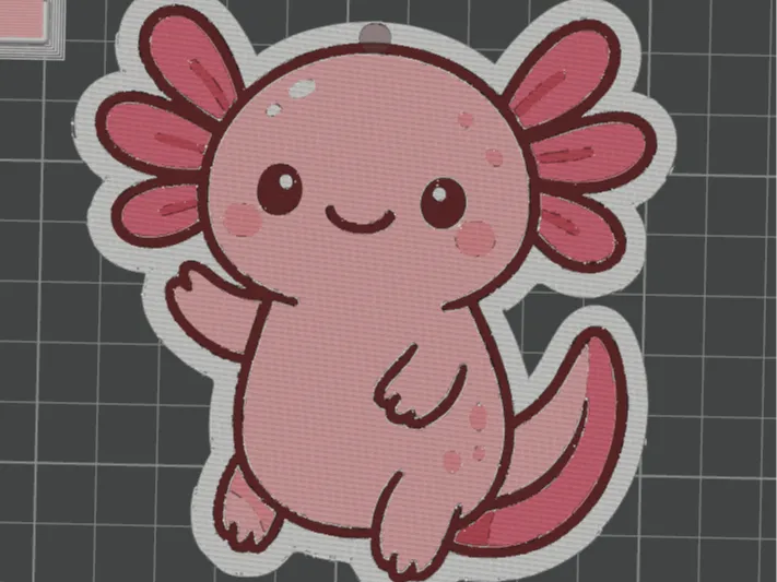 Aksolotl keychain