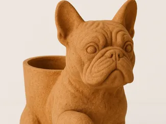 buldog flower pot