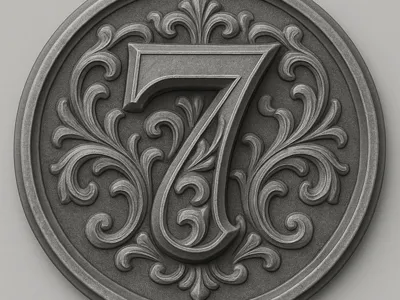 Gothic House Number Sign