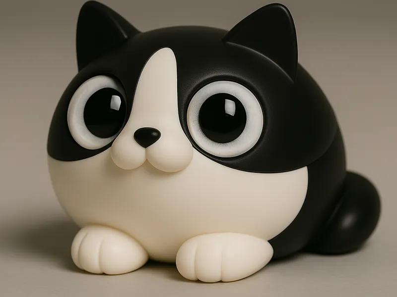 Kitty low poly toy