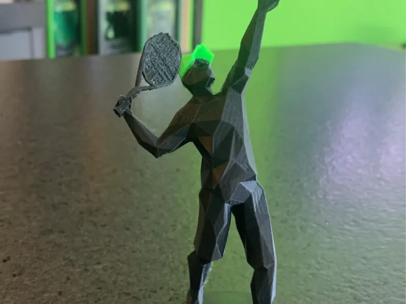 tenista low poly
