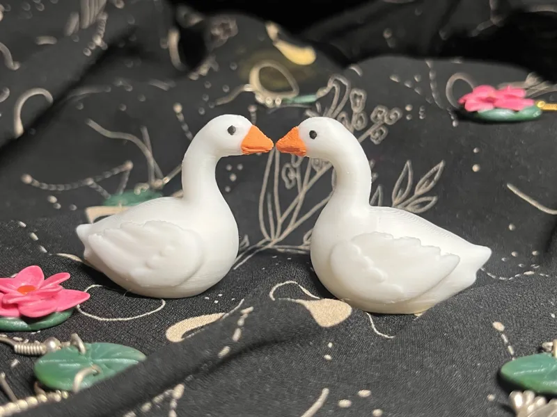 Cute Little Goose Friend - Keychain compatible 