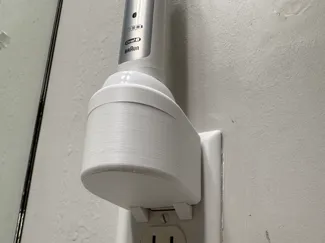 Oral B Charger Mount + supports on 2nd plate