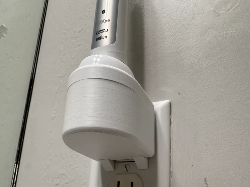 Oral B Charger Mount + supports on 2nd plate