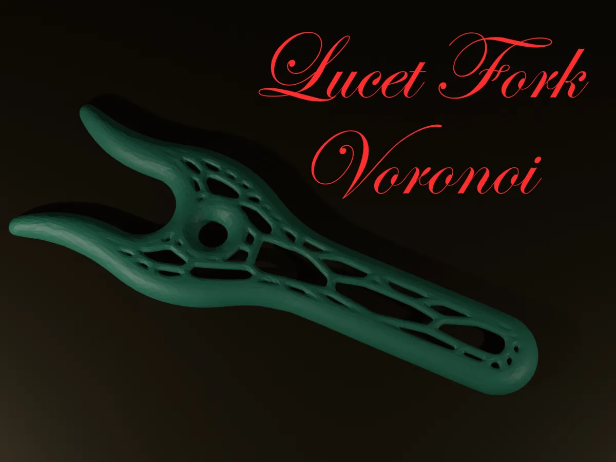 Fourche à tricotin façon voronoï