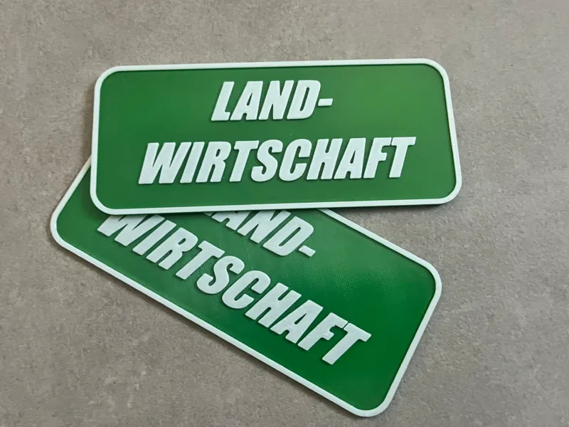 Schild Landwirtschaft 140x60