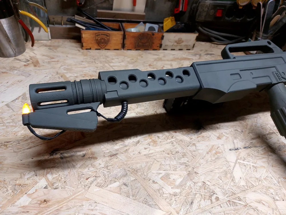 Alien Flamethrower - Free 3D Print Model - MakerWorld