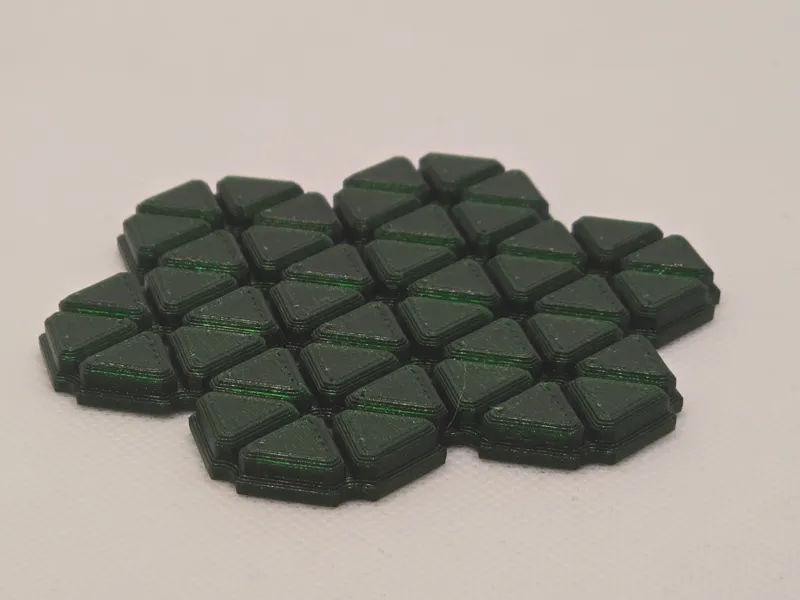 Geometric Coaster w/ Stand