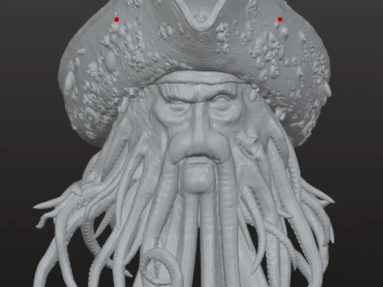 Head davy jones from pirates of the caribbean 