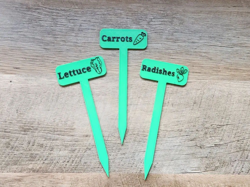 Vegitable Labels Garden Vegetable Labels / Markers - Free 3D Print Model - MakerWorld