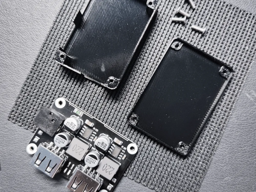 Dual USB Fast Charging Step-Down Module Housing - Free 3D Print Model ...