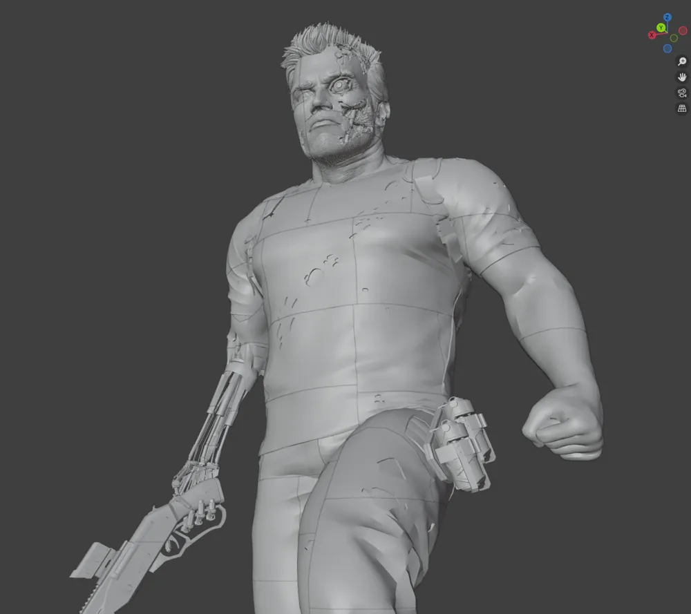 Life-Size Terminator 3D Model Ruthless Icon Reborn by Ryan MakerWorld ...