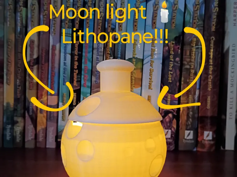 Moonlight lithopane 