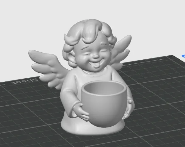 Little Angel Emil – Tealight Holder - Free 3D Print Model - MakerWorld