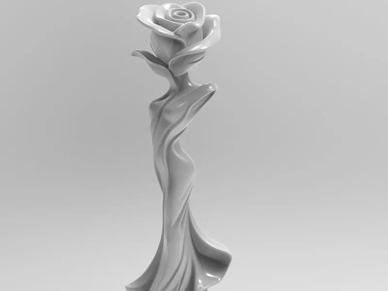 Elegant Marble Rose