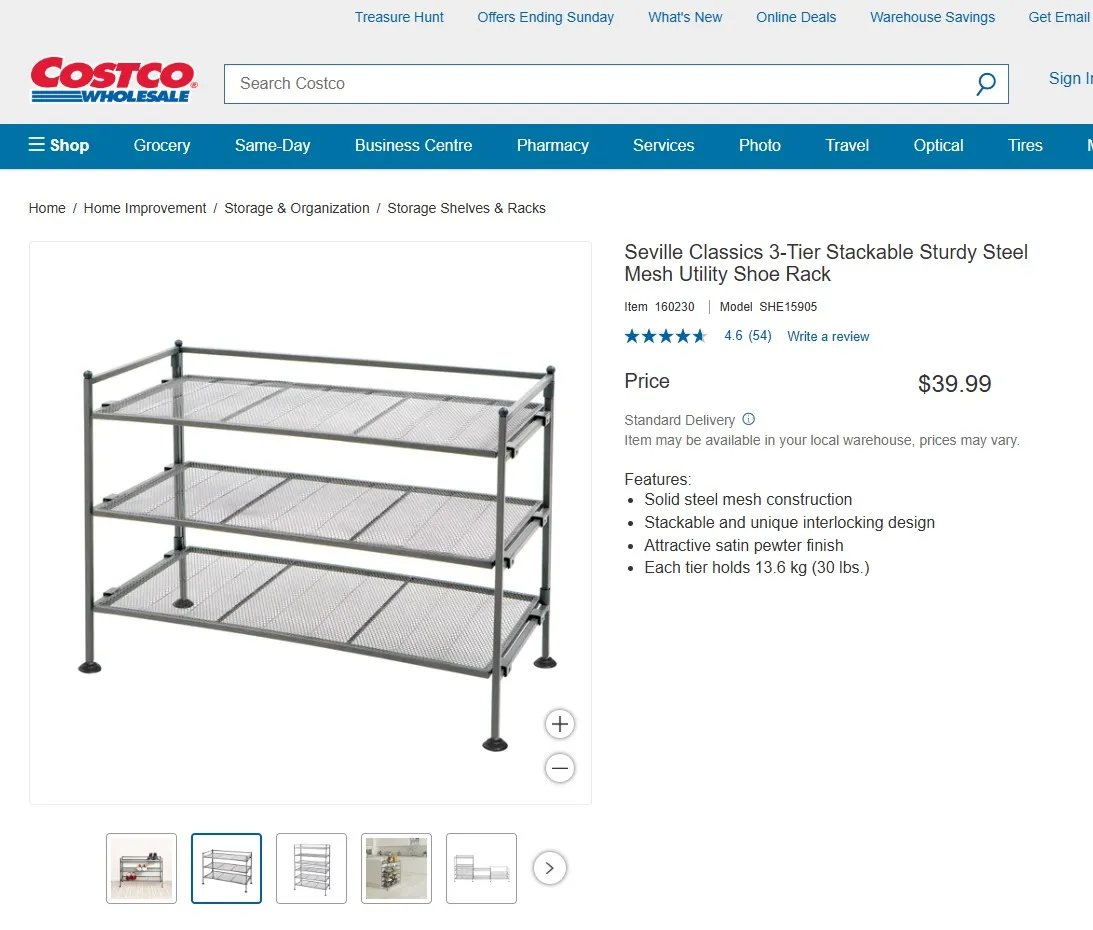 Foot Stack Costco - Seville Shoe Racks replacement stack foot by Pedro Hymino ...