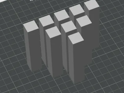 PETG Vertical Strength Test Specimen