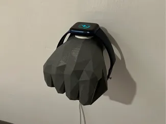 Low Poly Apple Watch Charger Holder Hand