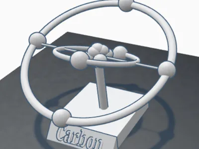 Carbon Atom Bohr Model