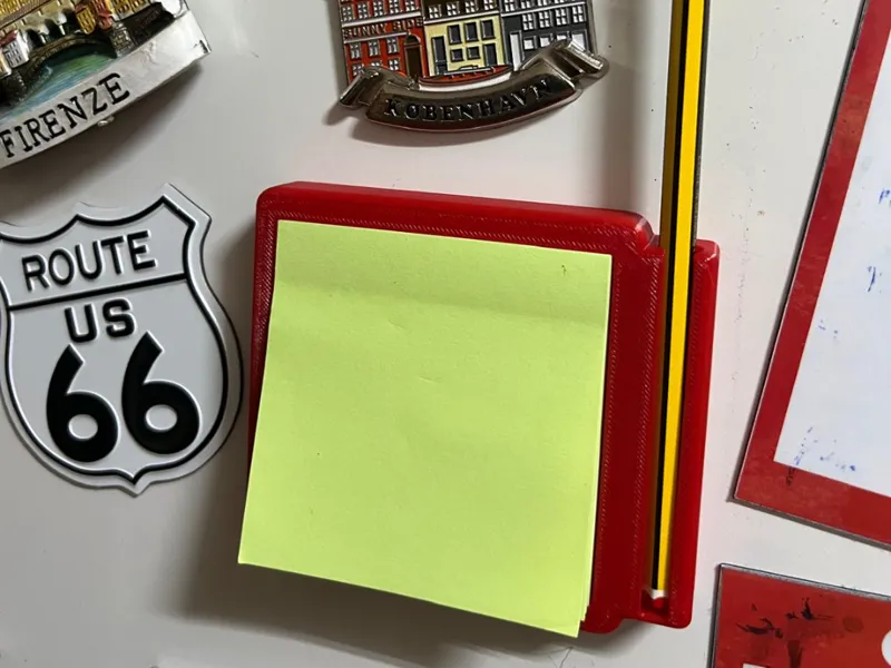 magnet post it block holder