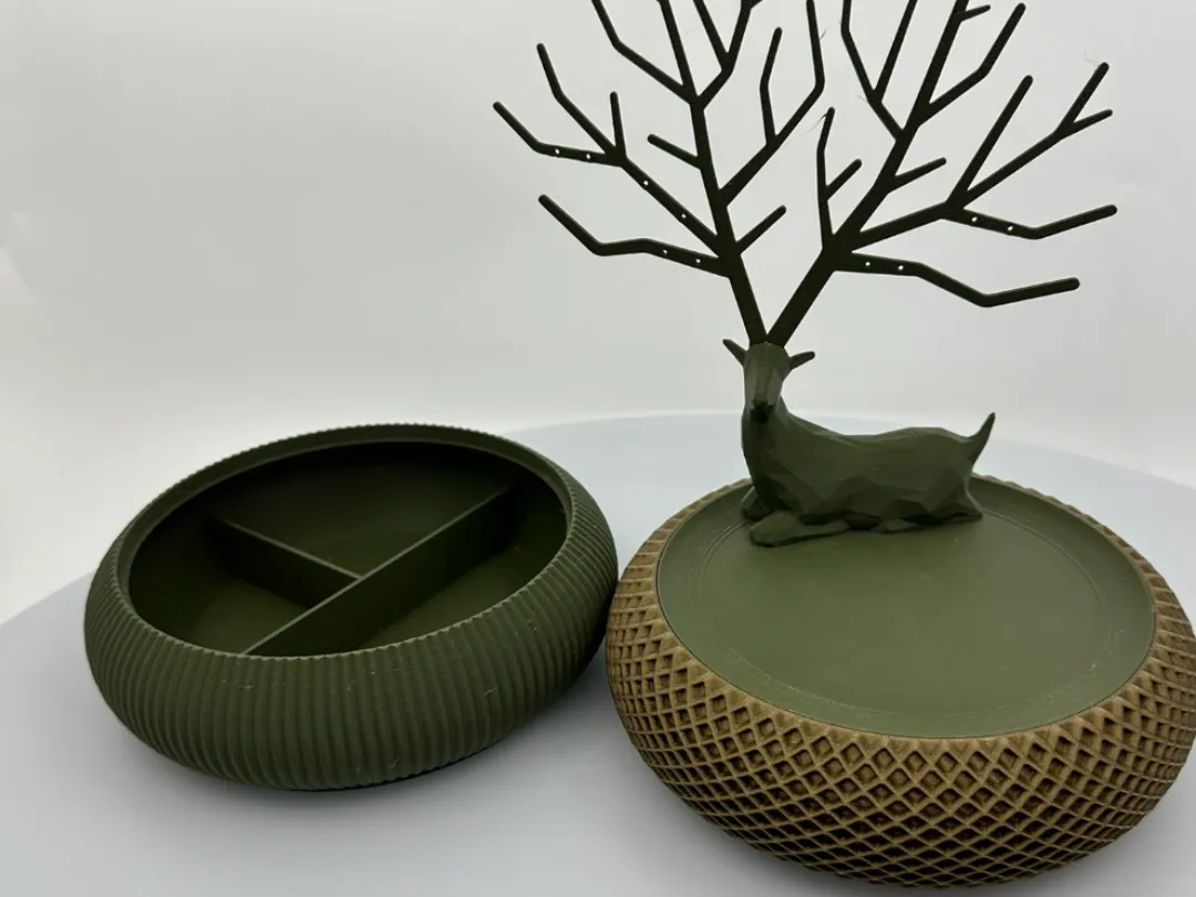 Pattern Box 3d Model Jewelry box V2 - Curved pattern - Free 3D Print Model - MakerWorld