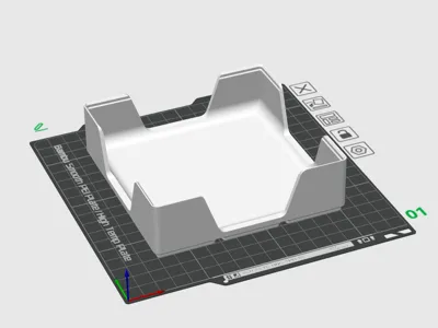 Gridfinity Kitchen Drawer Organizer Bowl Box 3x3x5 (Four-sided opening, four rounded edges for easy gripping) printable on A1 mini