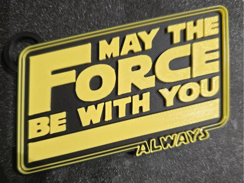 May The Force Be With You, Always - Keychain